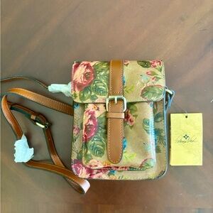 Patricia Nash Heritage Collection Floral Brown Crossbody Bag